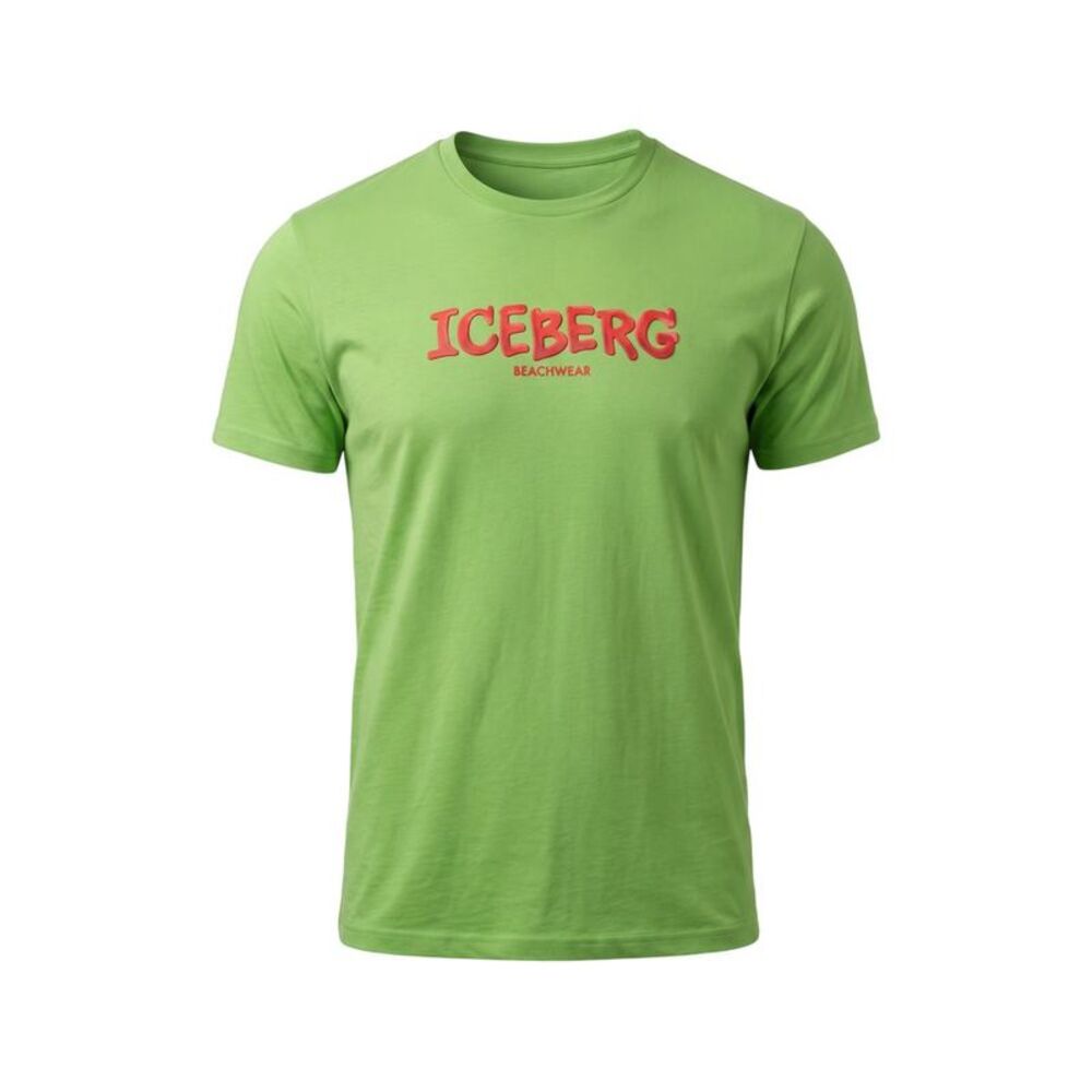 Iceberg Green Cotton Men Men's T-Shirt